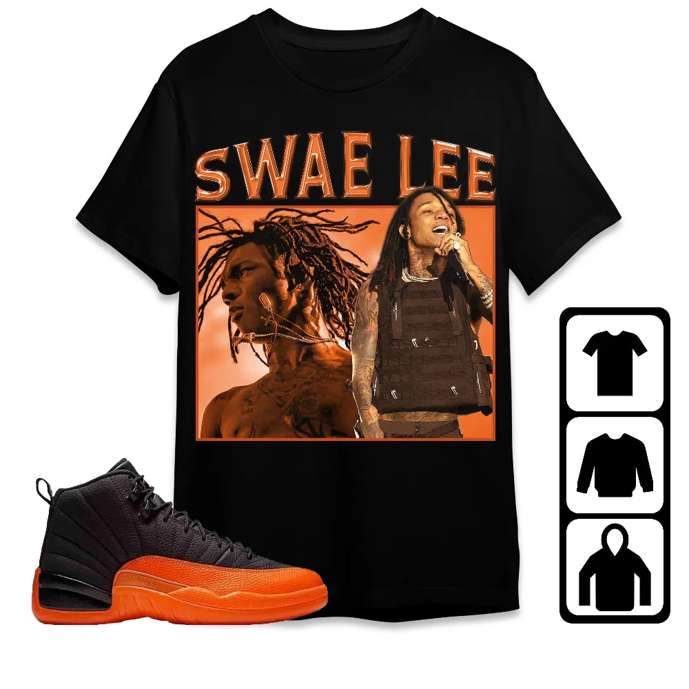 Inktee Store - Jordan 12 Brilliant Orange Unisex T-Shirt - Swae Lee - Sneaker Match Tees Image