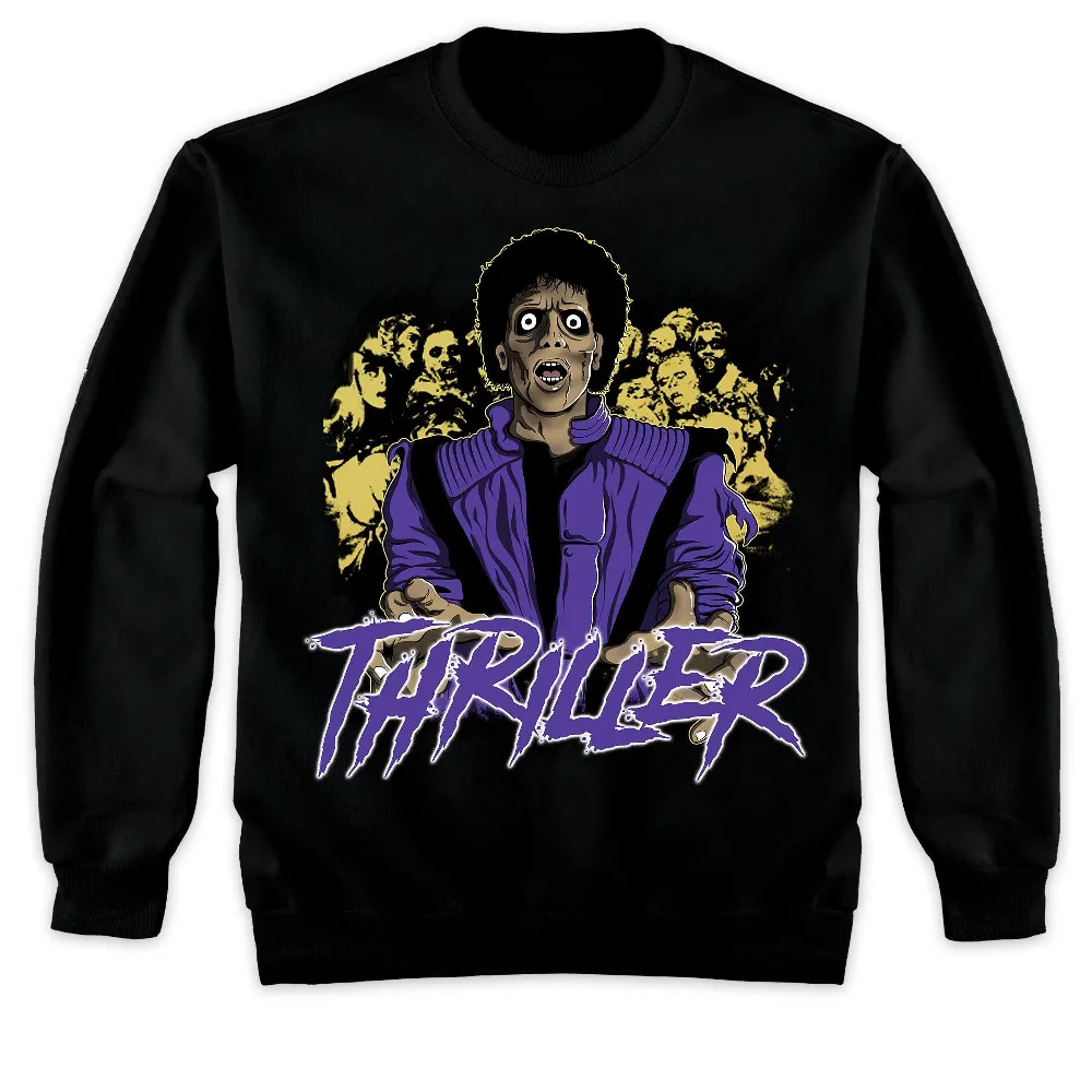 Inktee Store - Jordan 12 Field Purple Unisex T-Shirt - Thriller - Sneaker Match Tees Image