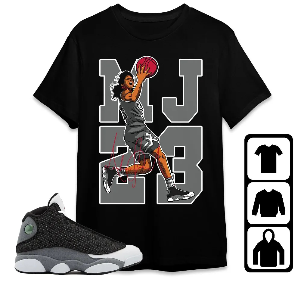 Inktee Store - Jordan 13 Black Flint Unisex T-Shirt - Best Goat Mj - Sneaker Match Tees Image