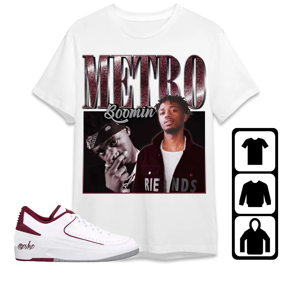 Inktee Store - Jordan 2 Low Cherrywood Unisex T-Shirt - Metro Boomin - Sneaker Match Tees Image