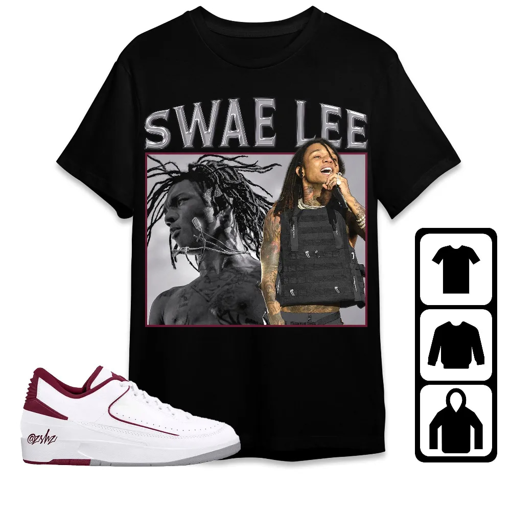 Inktee Store - Jordan 2 Low Cherrywood Unisex T-Shirt - Swae Lee - Sneaker Match Tees Image