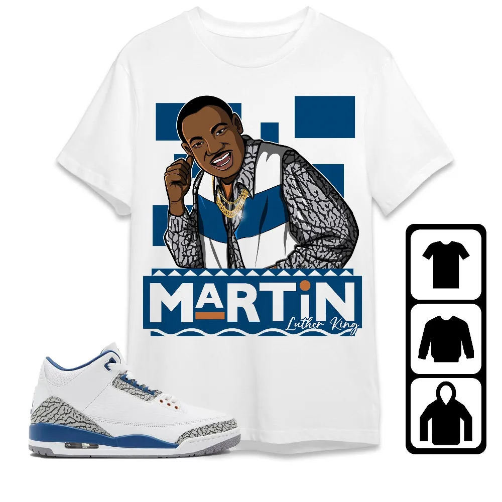 Inktee Store - Jordan 3 Wizards Unisex T-Shirt - Martin Luther King - Sneaker Match Tees Image