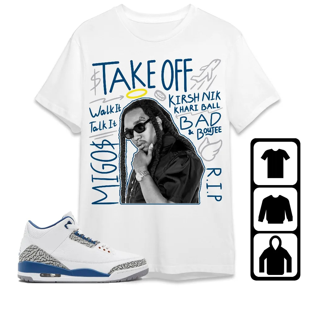 Inktee Store - Jordan 3 Wizards Unisex T-Shirt - New Take Off - Sneaker Match Tees Image