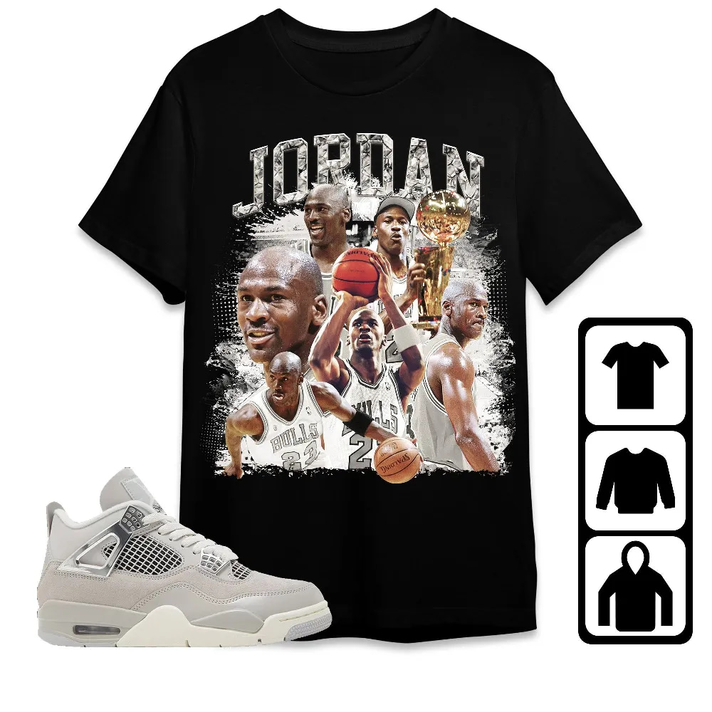 Inktee Store - Jordan 4 Frozen Moments Unisex T-Shirt - Sneaker Match Tees Image