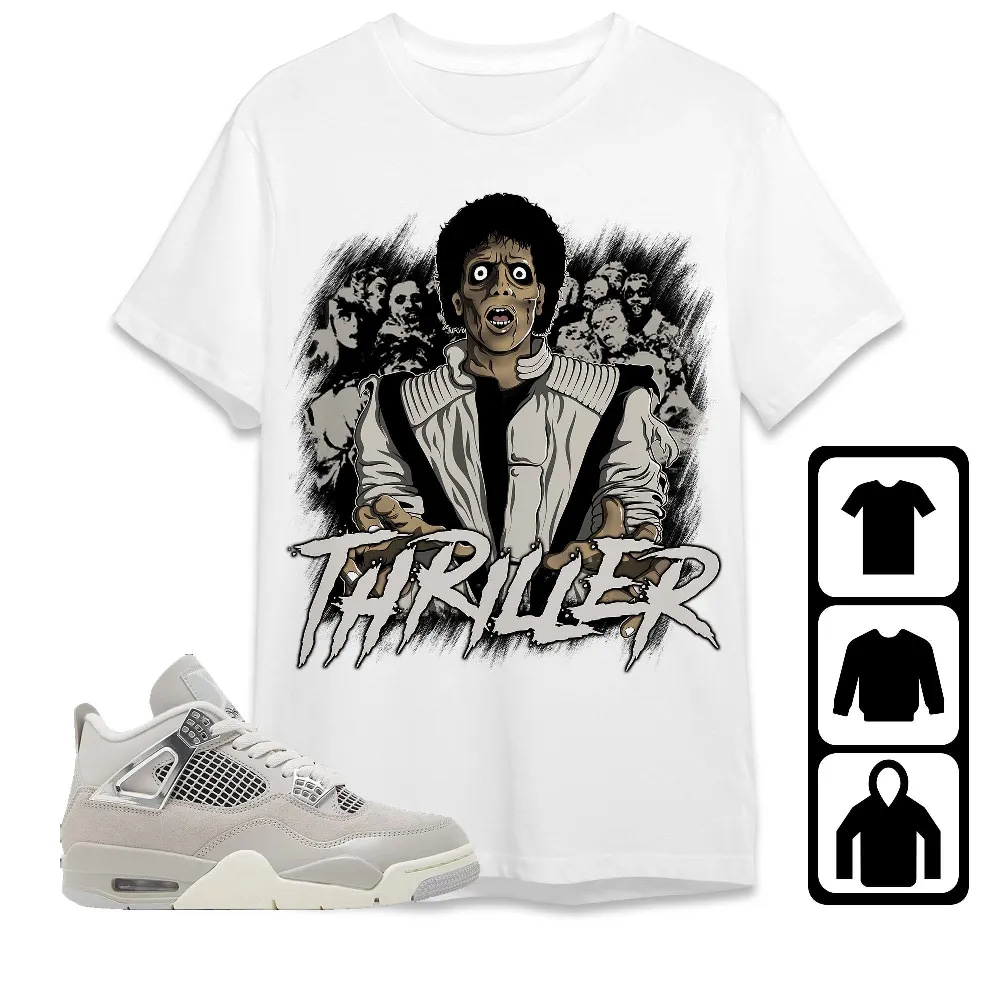 Inktee Store - Jordan 4 Frozen Moments Unisex T-Shirt - Thriller - Sneaker Match Tees Image
