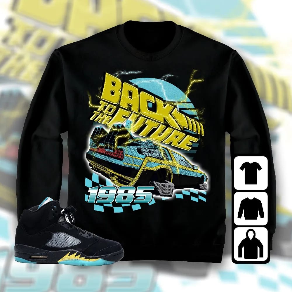 Inktee Store - Jordan 5 Aqua Unisex T-Shirt - The Future Car - Sneaker Match Tees Image