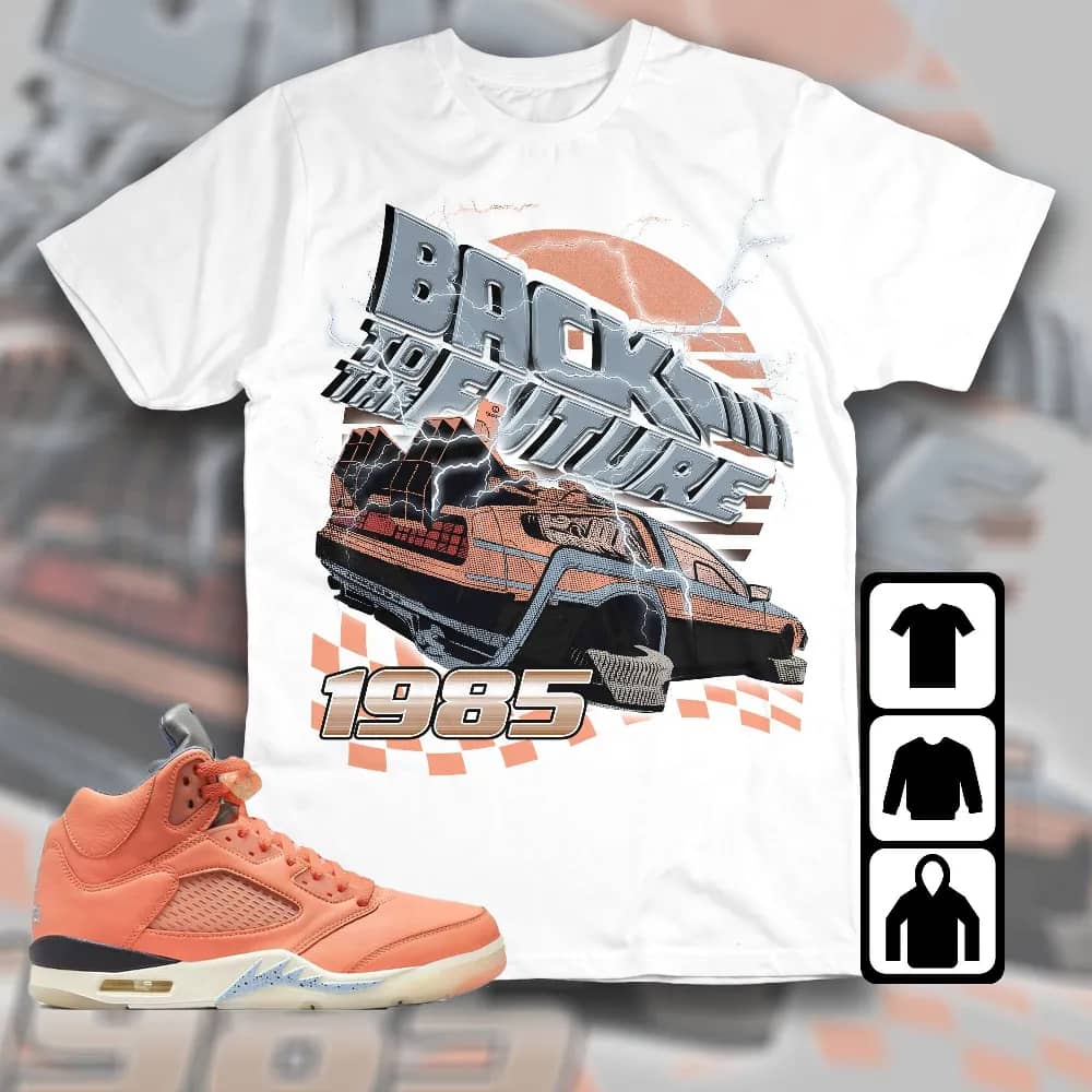 Inktee Store - Jordan 5 Crimson Bliss Unisex T-Shirt - The Future Car - Sneaker Match Tees Image