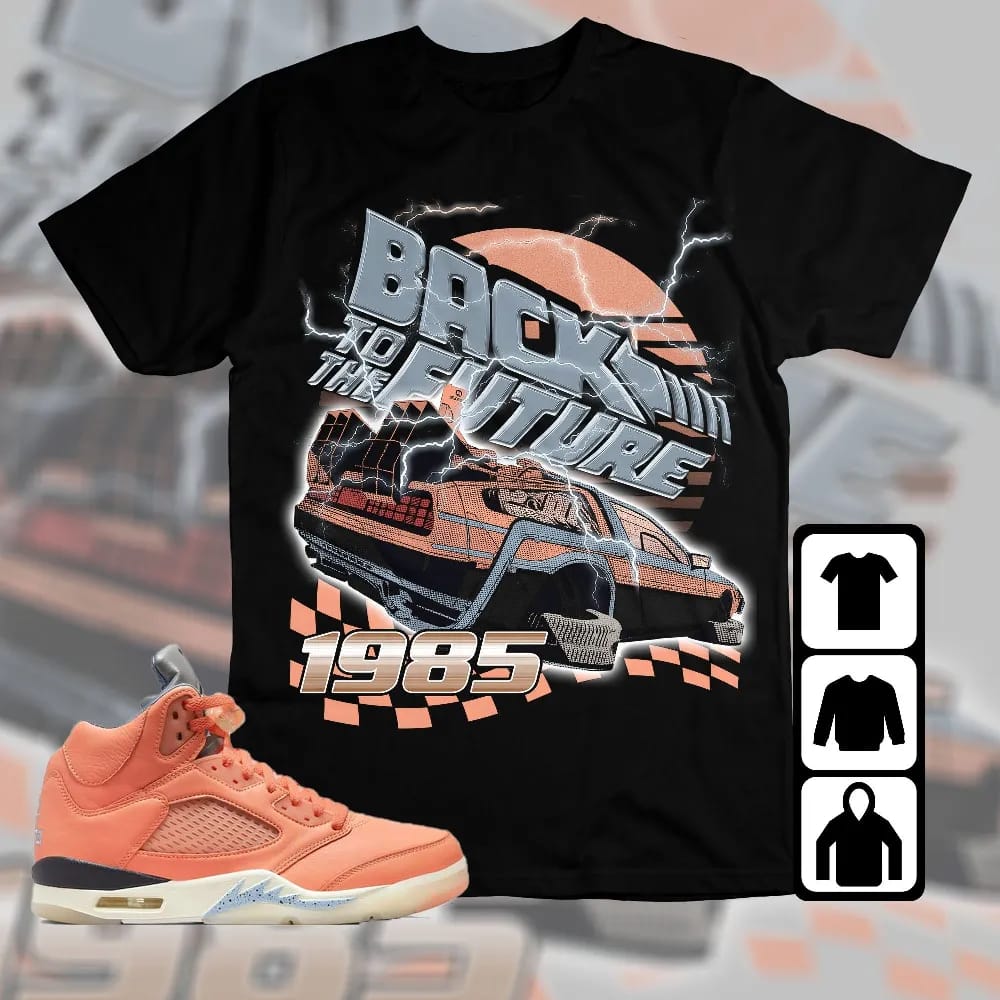 Inktee Store - Jordan 5 Crimson Bliss Unisex T-Shirt - The Future Car - Sneaker Match Tees Image
