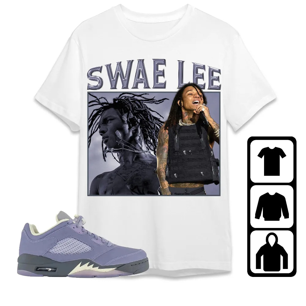 Inktee Store - Jordan 5 Low Indigo Haze Unisex T-Shirt - Swae Lee - Sneaker Match Tees Image