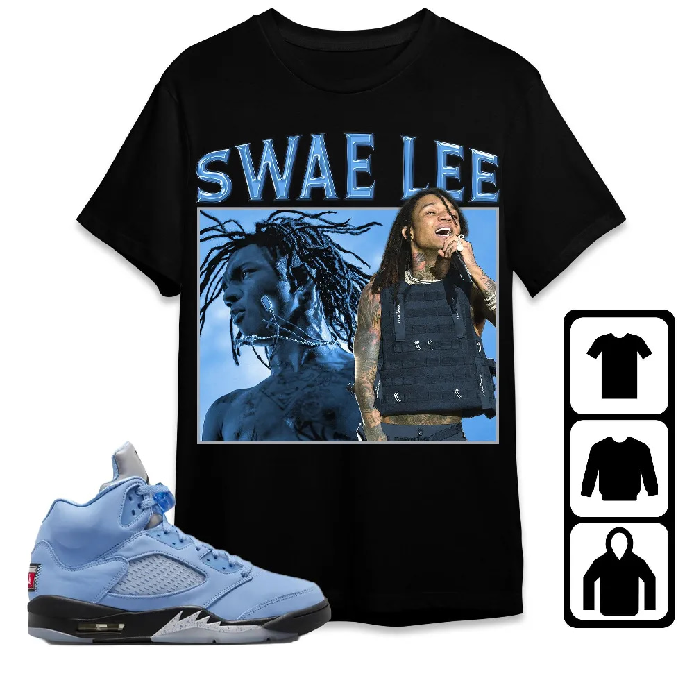 Inktee Store - Jordan 5 University Blue Unisex T-Shirt - Swae Lee - Sneaker Match Tees Image