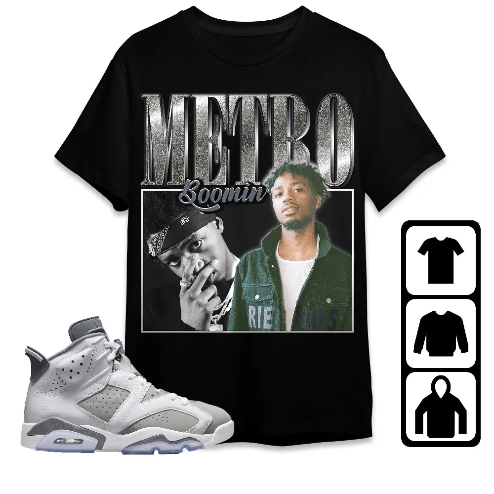 Inktee Store - Jordan 6 Cool Grey Unisex T-Shirt - Metro Boomin - Sneaker Match Tees Image
