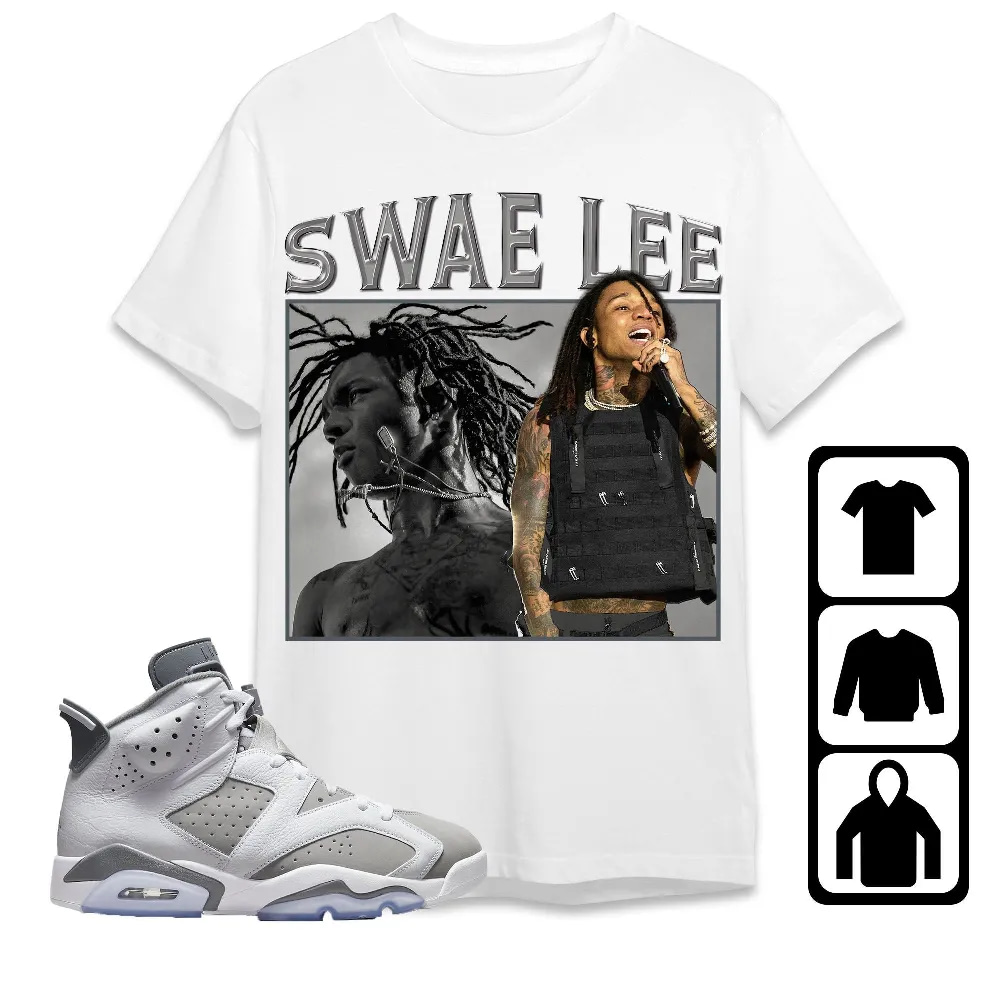 Inktee Store - Jordan 6 Cool Grey Unisex T-Shirt - Swae Lee - Sneaker Match Tees Image