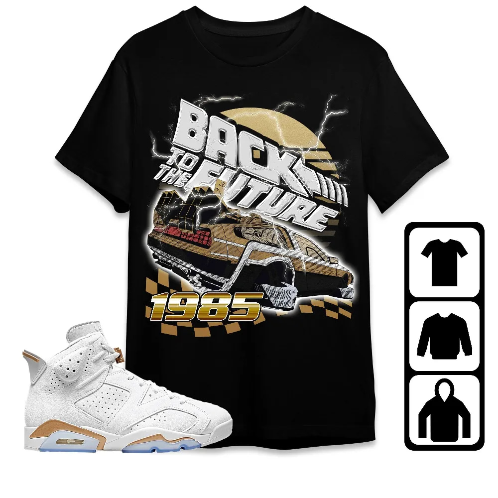 Inktee Store - Jordan 6 Craft Celestial Gold Unisex T-Shirt - The Future Car - Sneaker Match Tees Image