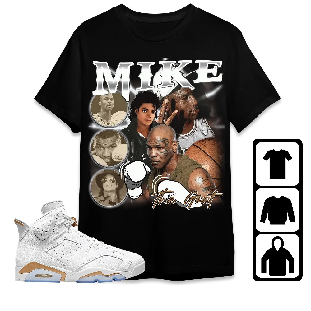 Inktee Store - Jordan 6 Craft Celestial Gold Unisex T-Shirt - Mike The Goat - Sneaker Match Tees Image