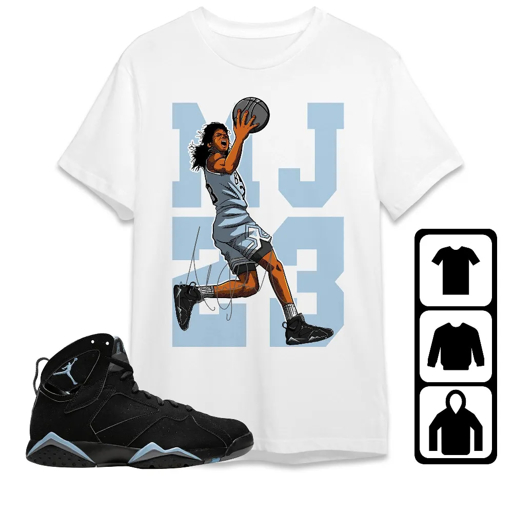Inktee Store - Jordan 7 Chambray Unisex T-Shirt - Best Goat Mj - Sneaker Match Tees Image