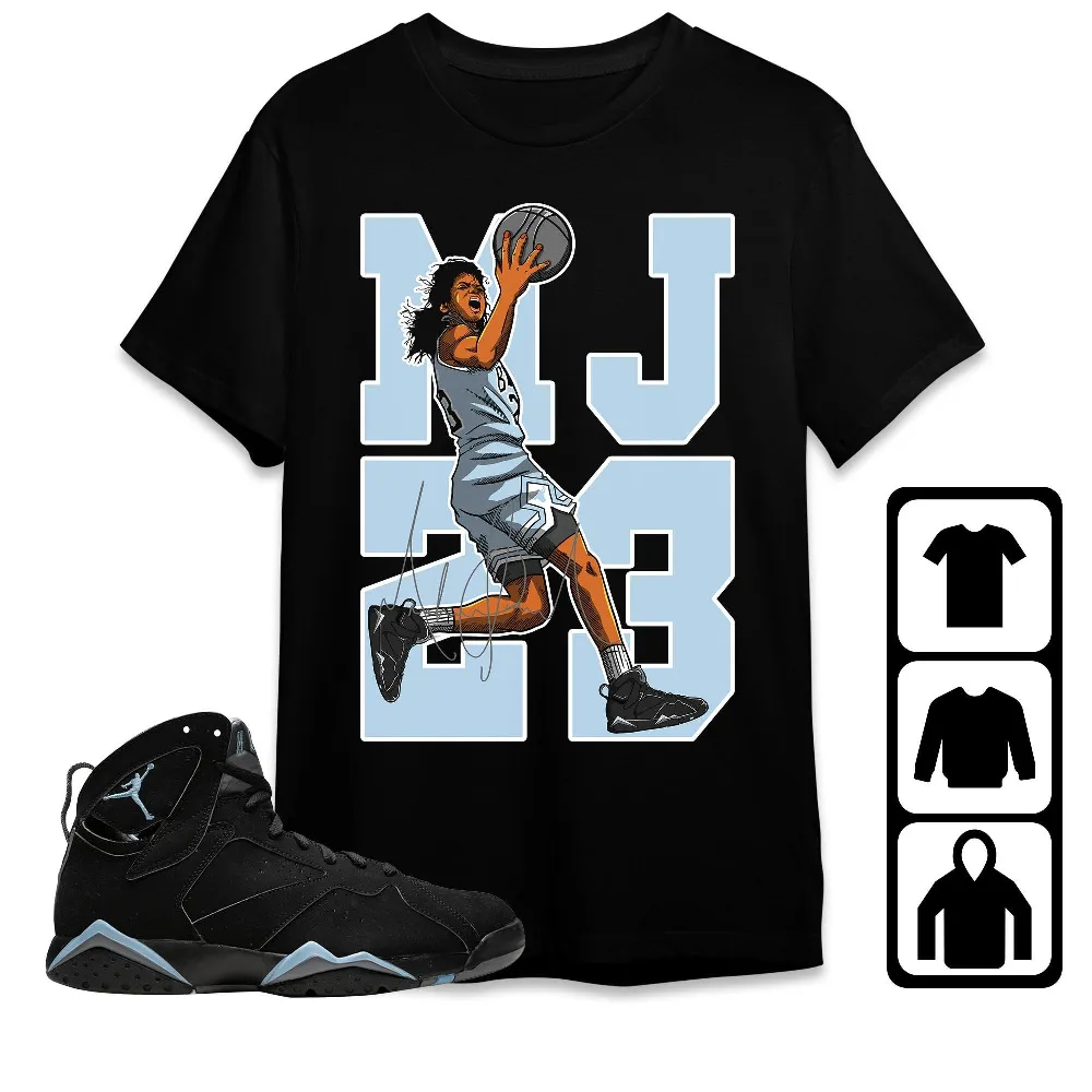 Inktee Store - Jordan 7 Chambray Unisex T-Shirt - Best Goat Mj - Sneaker Match Tees Image