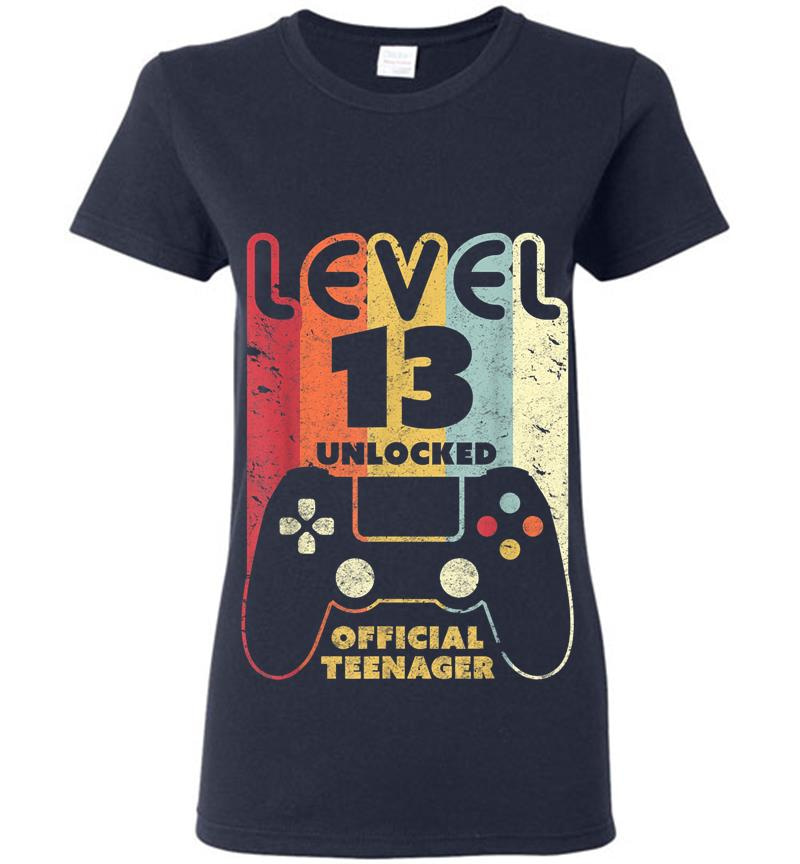 Inktee Store - 13Th Birthday . Level 13 Unlocked, Official Nager Womens T-Shirt Image