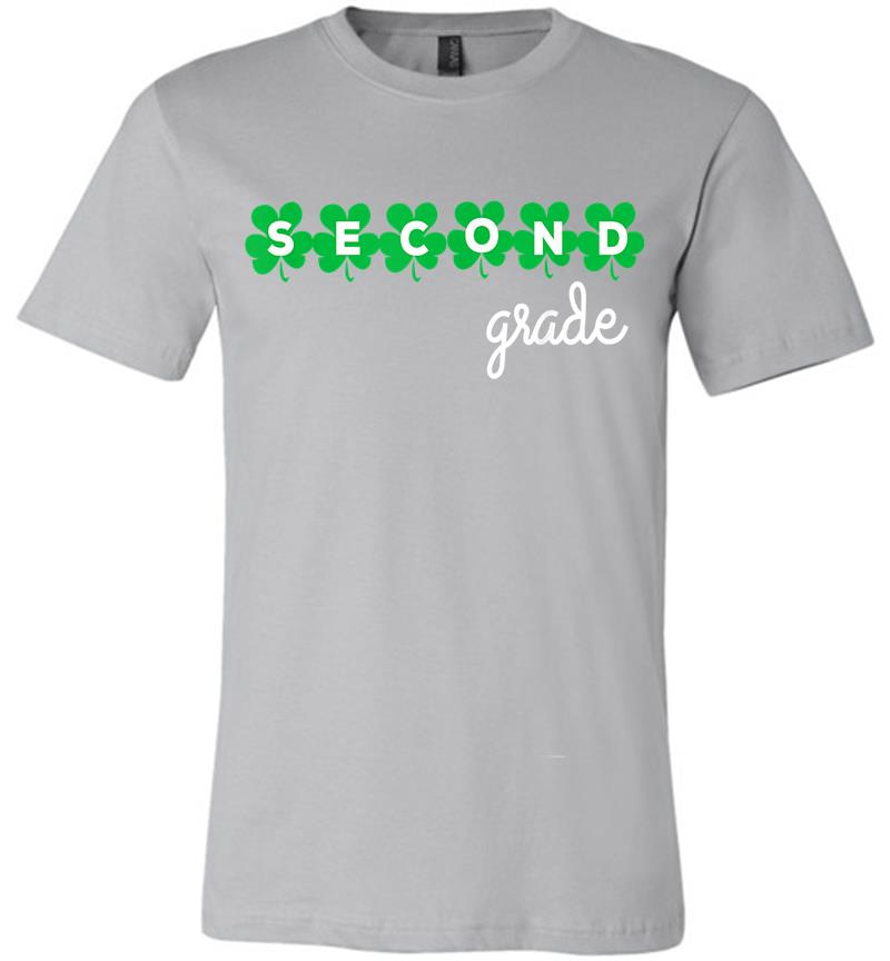 Inktee Store - 2Nd Grade Teacher Shamrock St. Patricks Day Premium T-Shirt Image
