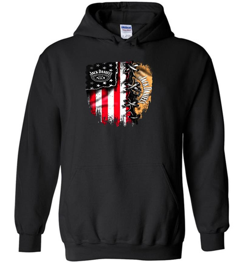 4Th Of Independence Day Jack Daniels Whiskey American Flag Hoodies