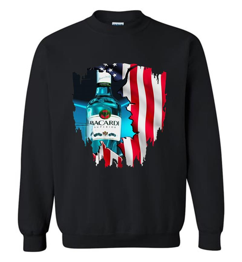 4Th Of July Independence Day Bacardi Superior Wine Sweatshirt