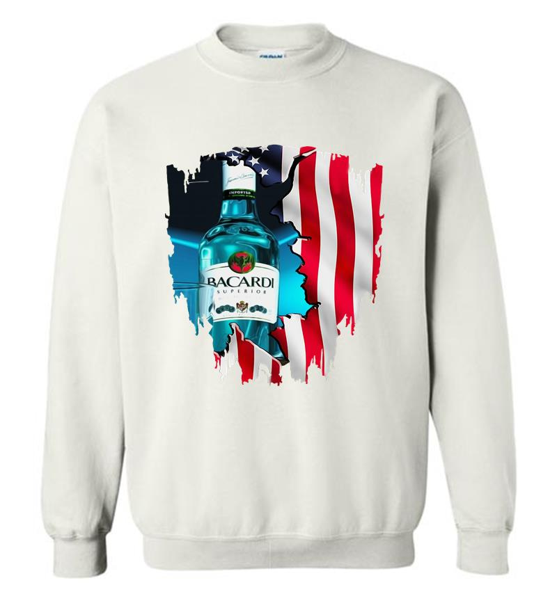 Inktee Store - 4Th Of July Independence Day Bacardi Superior Wine Sweatshirt Image