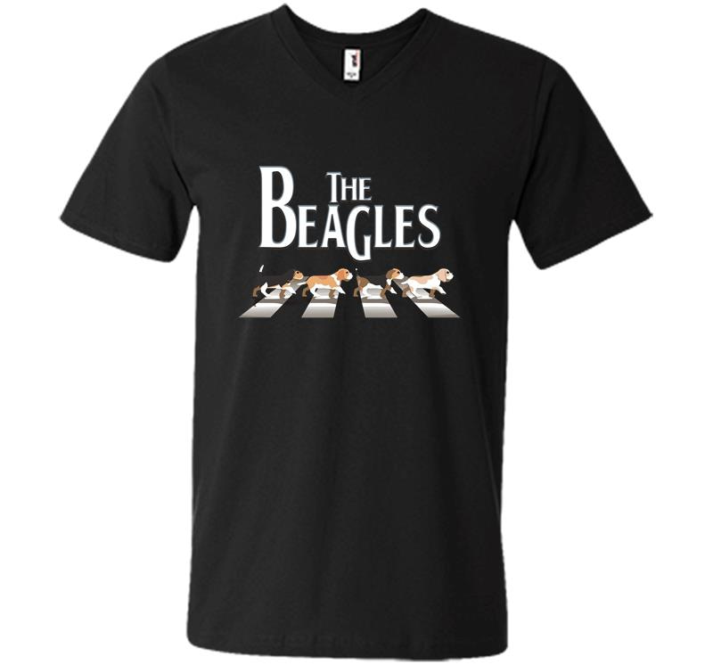 Abbey Road The Beagles V-Neck T-Shirt