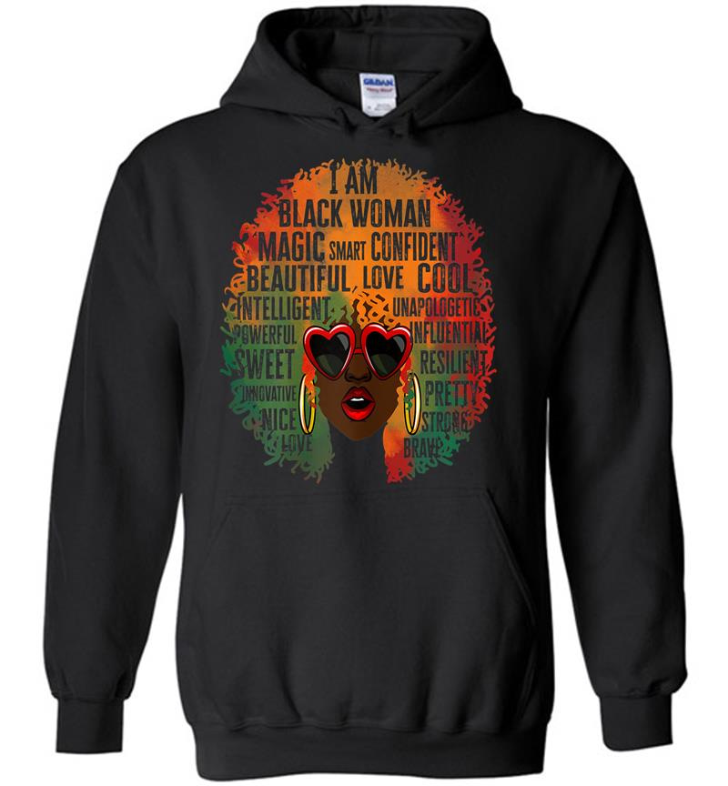 African-American Queen I Am Black Woman History Month Pride Hoodies