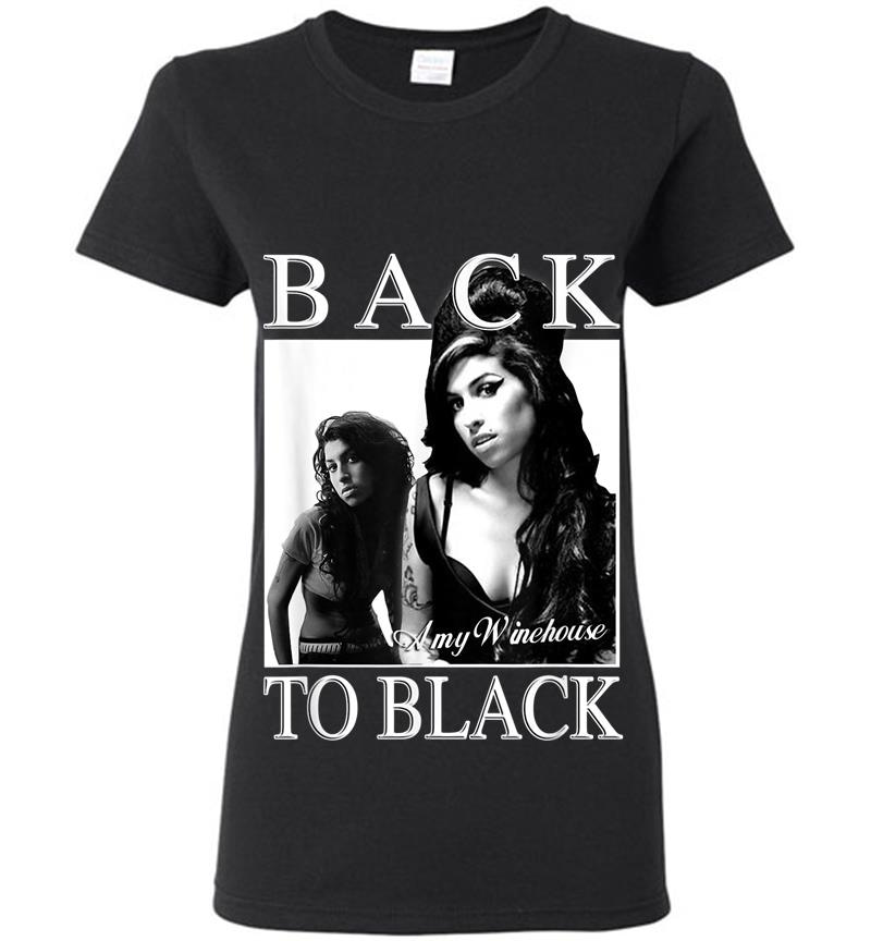 Amy Winehouse Official Back To Black Womens T-Shirt