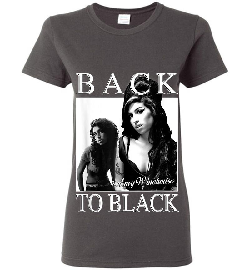 Inktee Store - Amy Winehouse Official Back To Black Womens T-Shirt Image