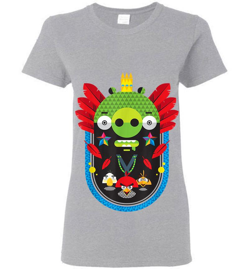 Inktee Store - Angry Birds Pig King Geometric Official Merchandise Womens T-Shirt Image