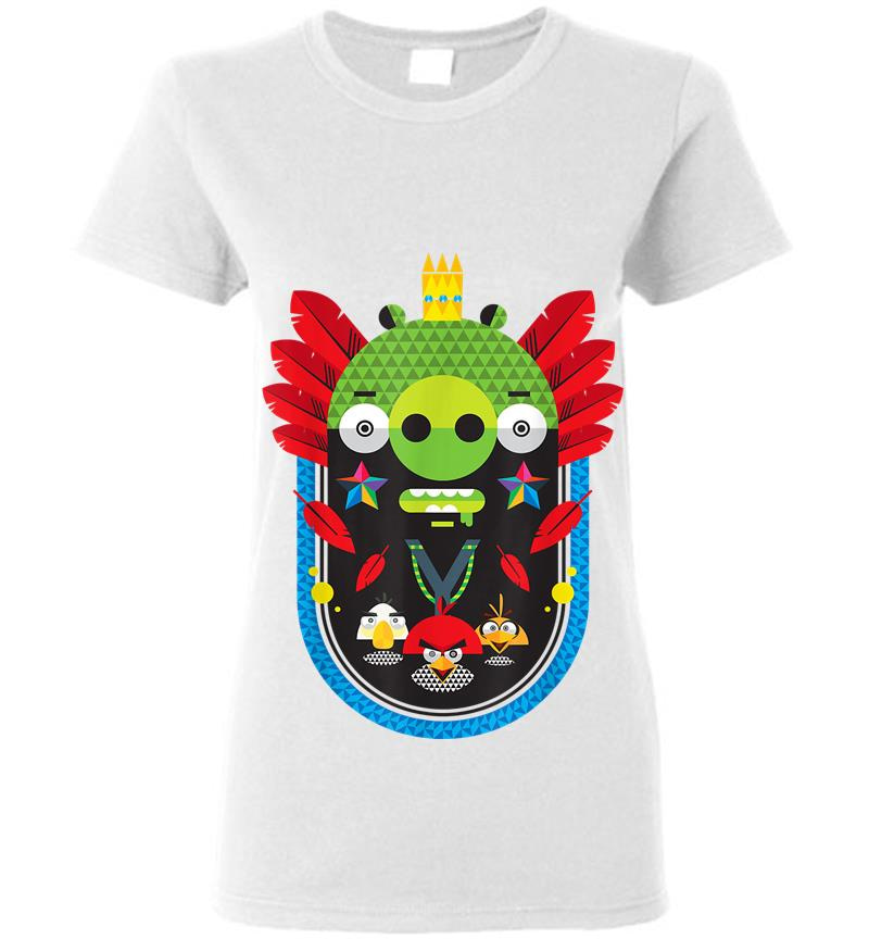 Inktee Store - Angry Birds Pig King Geometric Official Merchandise Womens T-Shirt Image