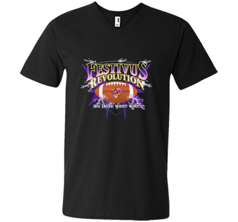 Baltimore Ravens Festivus Revolution 2019-2020 V-Neck T-Shirt