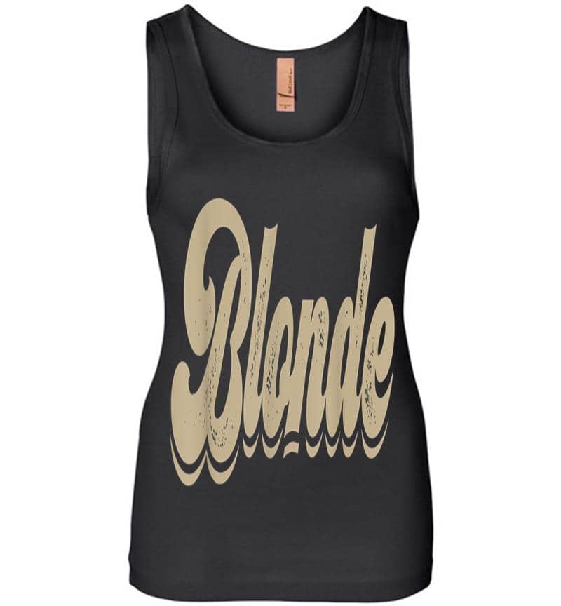 Blonde Hair Color Babe Womens Jersey Tank Top