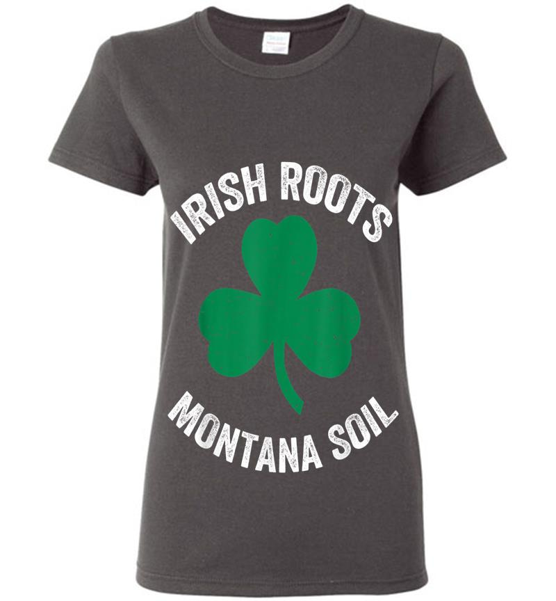 Inktee Store - Butte Montana St. Patrick'S Day Irish Shamrock Womens T-Shirt Image