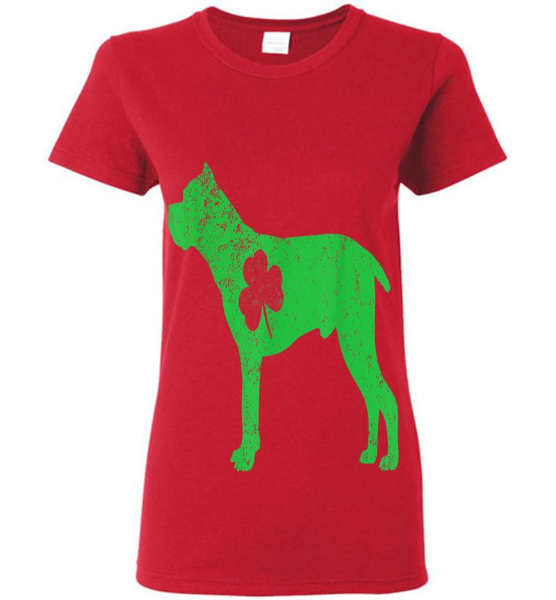 Inktee Store - Cane Corso Irish Clover St Patrick Day Leprechaun Dog S Womens T-Shirt Image