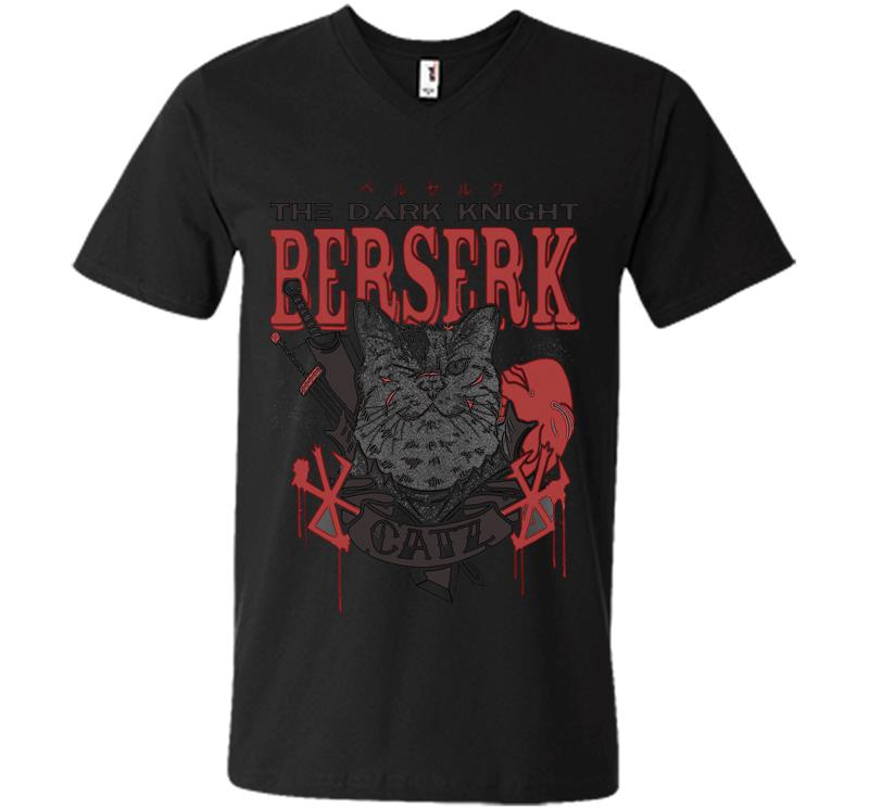Cat Z The Dark Knight Berserk V-Neck T-Shirt