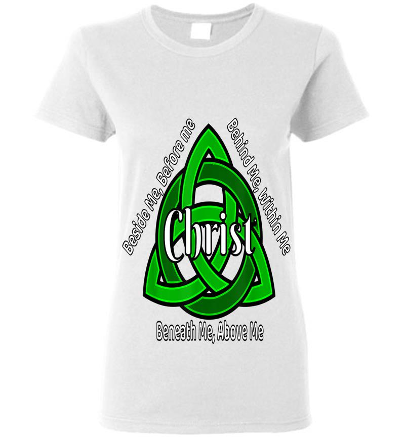 Inktee Store - Celtic Trinity Kno St Patricks Prayer Christian S Womens T-Shirt Image