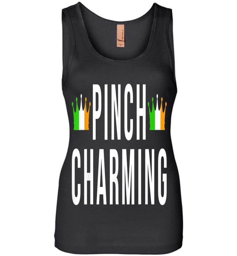 Cute St Patricks Day Design For The Pinch Charming Student Womens Jersey Tank Top