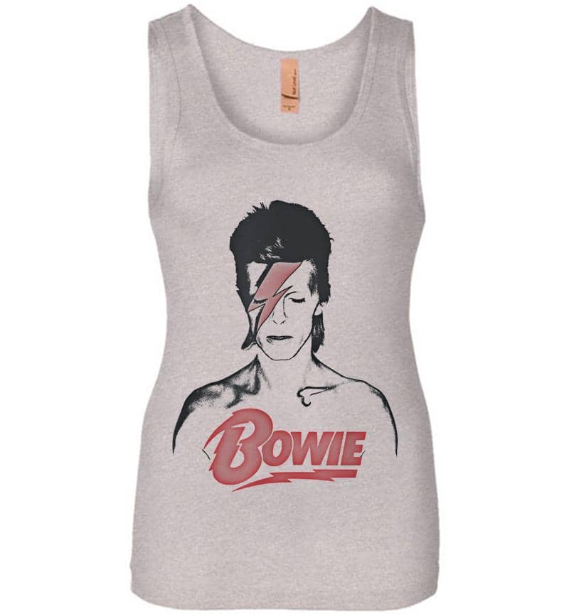 Inktee Store - David Bowie Aladdin Sane Womens Jersey Tank Top Image