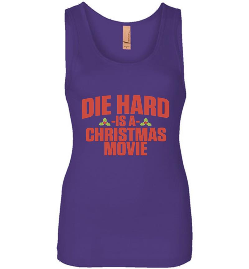 Inktee Store - Die Hard Is A Christmas Movie Womens Jersey Tank Top Image