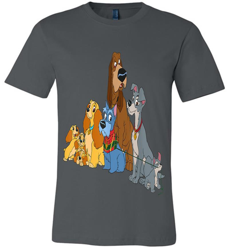 Disney Lady And The Tramp Dogs Premium T-Shirt