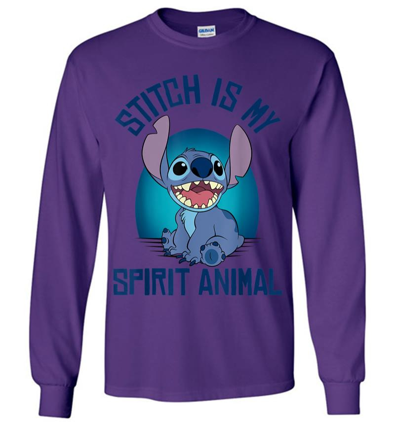 Inktee Store - Disney Lilo Stitch Spirit Animal Stitch Long Sleeve T-Shirt Image