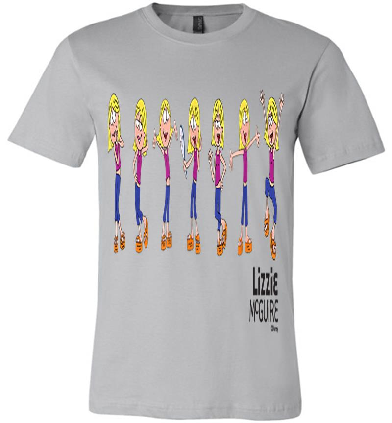 Inktee Store - Disney Lizzie Mcguire Animated Lizzie Multi-Pose Premium T-Shirt Image