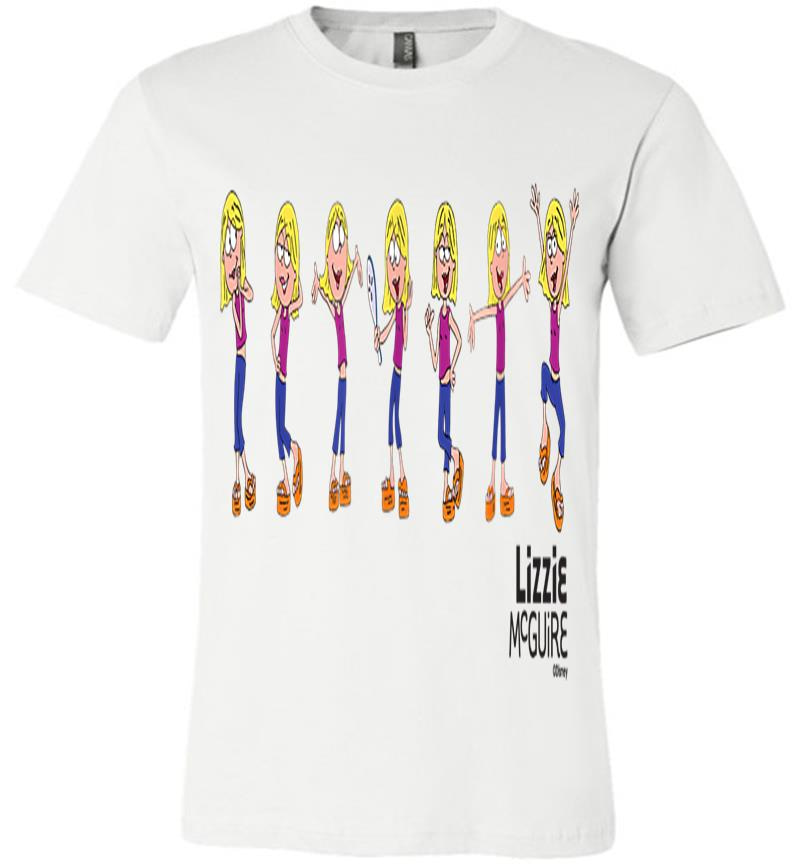 Inktee Store - Disney Lizzie Mcguire Animated Lizzie Multi-Pose Premium T-Shirt Image