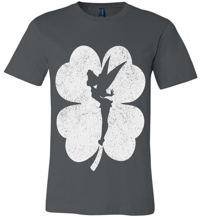 Disney Tinker Bell Shamrock Silhouette St. Patrick'S Day Premium Premium T-Shirt