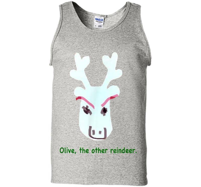 Funny, Not Ugly, Reindeer Holiday Christmas Clever Novelty Mens Tank Top