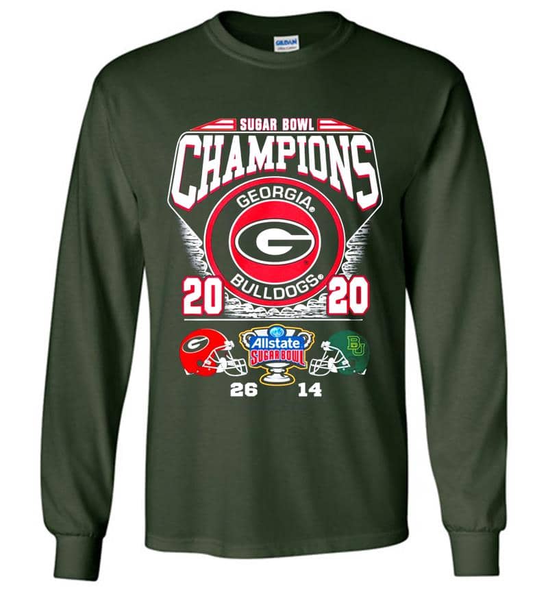 Inktee Store - Georgia Bulldogs Football Champions 2020 Allstate Sugar Bowl Long Sleeve T-Shirt Image