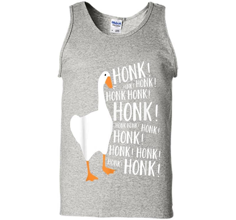 Inktee Store - Goose Honk Honking Game Meme Mens Tank Top Image