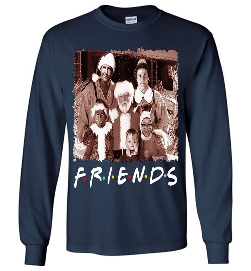 Inktee Store - Happy Holiday Friends Tv Show Long Sleeve T-Shirt Image
