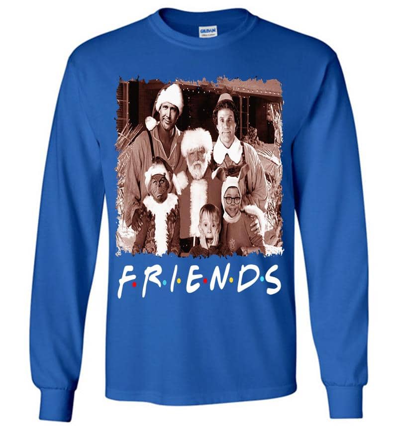 Inktee Store - Happy Holiday Friends Tv Show Long Sleeve T-Shirt Image